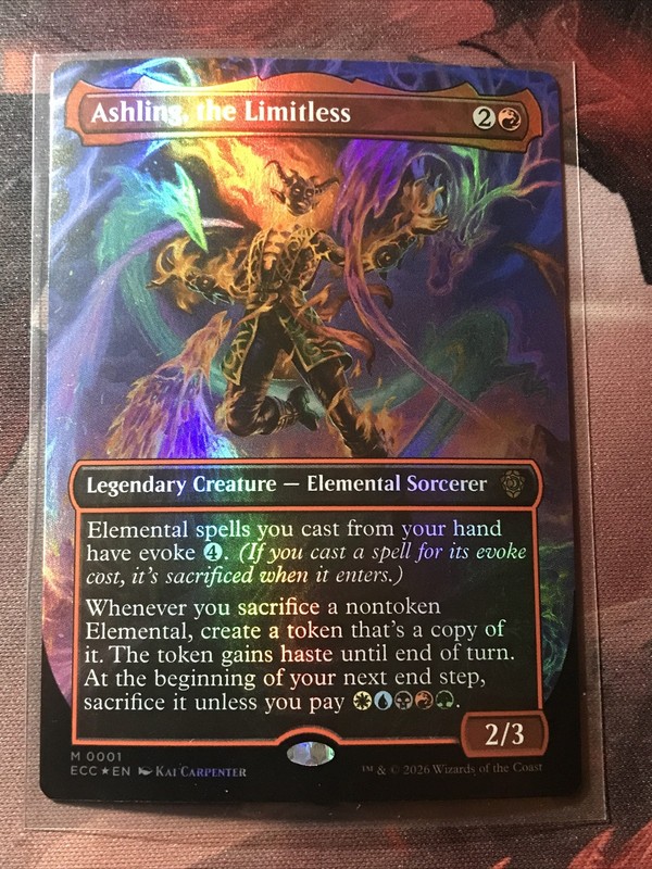 MTG Ashling, the Limitless FOIL Borderless Lorwyn Eclipsed ECL ECC 0257 NM