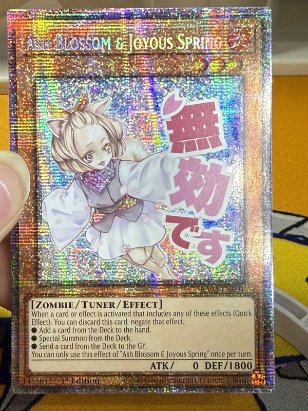 Yu-Gi-Oh! TCG Ash Blossom & Joyous Spring Stamp Art RA05 1st Ed Starlight Rare gallery