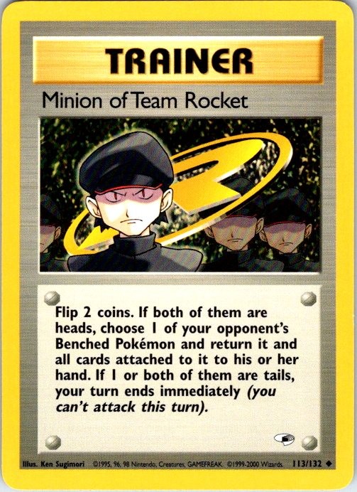 Pokemon | Gym Heroes | Minion of Team Rocket | 113/132 | Unlimited | LP