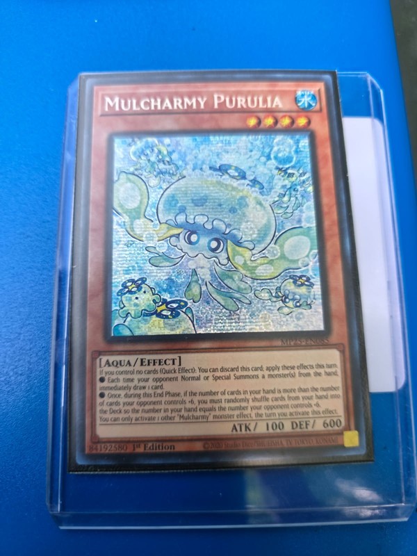 YUGIOH: 1x Mulcharmy Purulia MP25-EN085 Prismatic Secret Rare 2025 Mega-Pack
