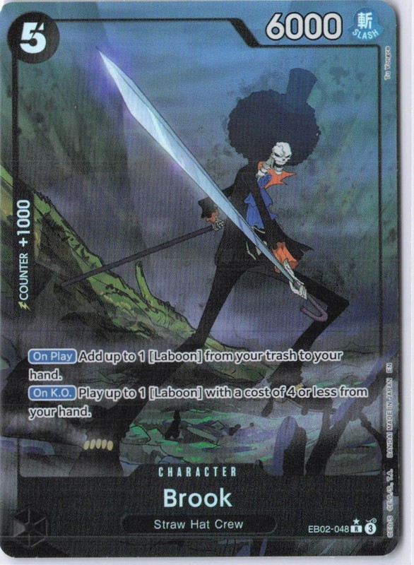 Brook (Alternate Art) EB02-048 Foil Extra Booster: Anime 25th Collection NM