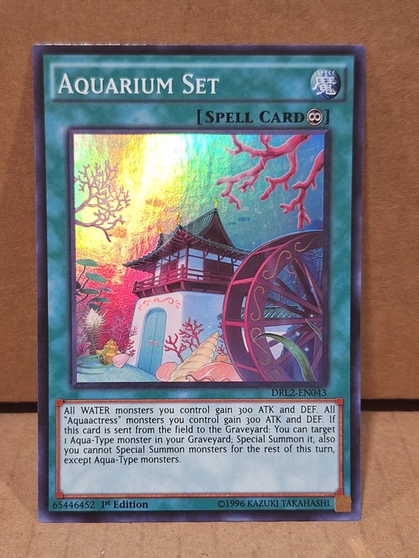 Aquarium Set DRL2-EN043 Super Rare Yugioh! Holo Foil Nice!