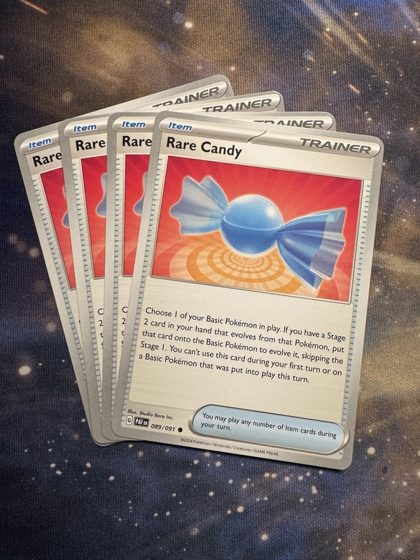 Pokémon TCG Rare Candy 089/091 SV: Paldean Fates Regular x4
