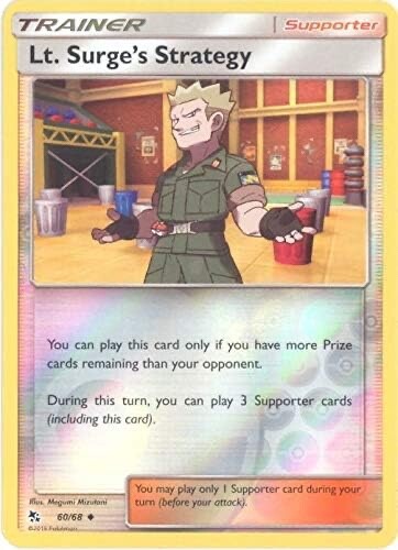 Pokemon – Lt. Surge’s Strategy – 60/68 – Reverse Holo – Hidden Fates – NM/M