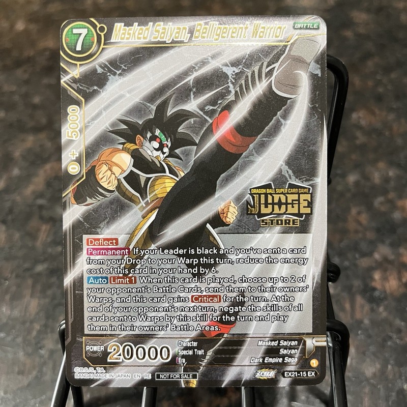 Masked Saiyan Belligerent Warrior JUDGE STAMP Foil Dragon Ball Super Card | NM