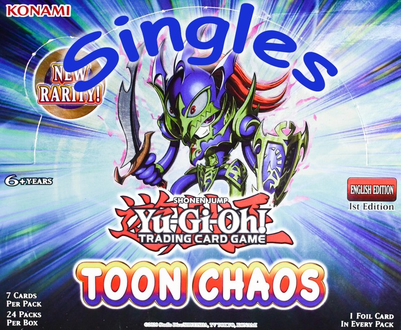 Yugioh Toon Chaos TOCH-EN 1st Edition MINT-NM (PACK FRESH) Singles