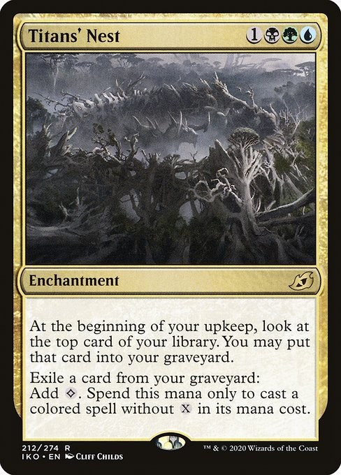 Titans’ Nest 1x FOIL IKO MTG Ikoria Rare MINT black green blue
