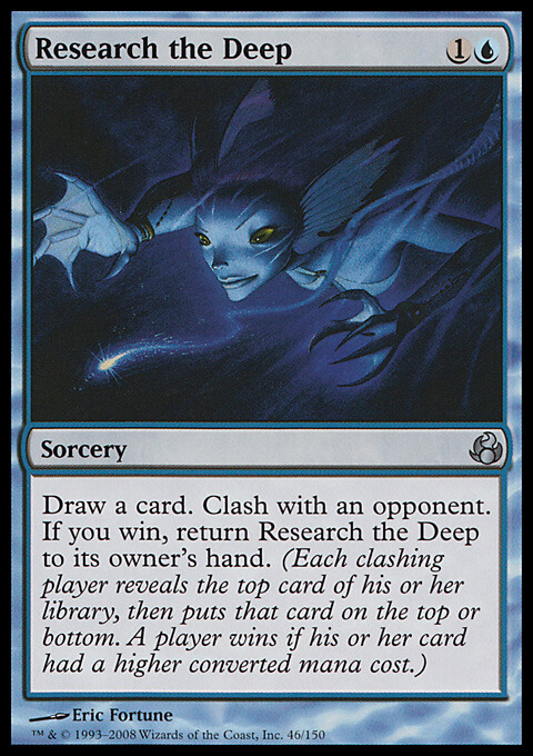 Magic the Gathering MTG Research the Deep (46) Morningtide LP
