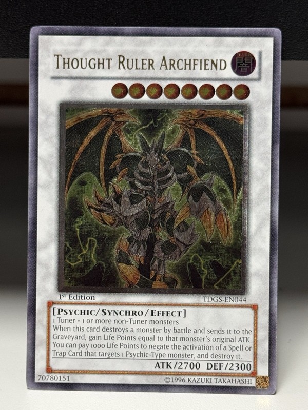 Thought Ruler Archfiend UTR TDGS-EN044 The Duelist Genesis 1st Edition Ultimate
