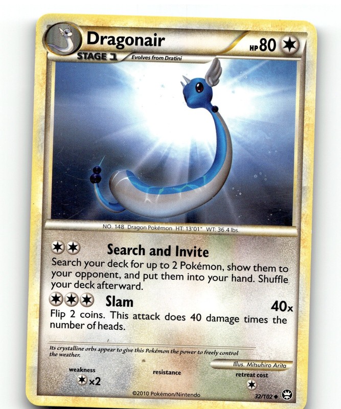Dragonair Uncommon Triumphant 32/102 MP Misa Tsutsui