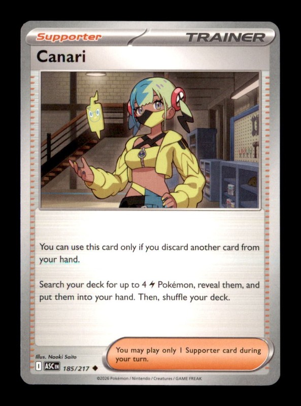 Canari Uncommon ME: Ascended Heroes 185/217 NM