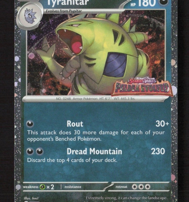 Tyranitar (Paldea Evolved Stamp) Promo 135/193 LP Pokémon TCG