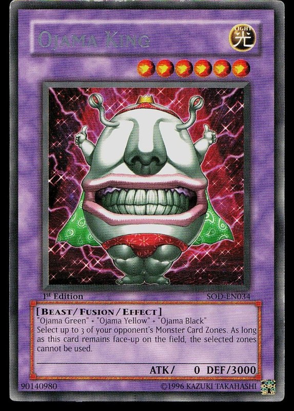 Yu-Gi-Oh Card Soul of the Duelist Ojama King SOD-EN034 1st Edition Rare
