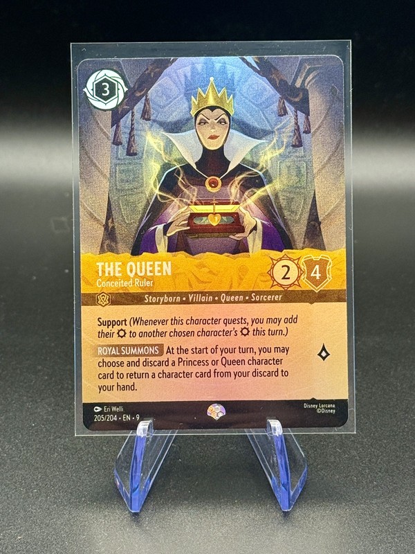 The Queen – Conceited Ruler (205/204) Epic | Lorcana: Fabled | NM Foil