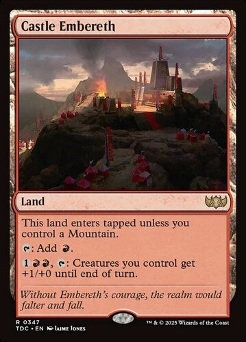 Castle Embereth – 347 – NM – Commander: Tarkir: Dragonstorm – MTG