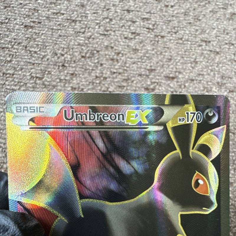 Pokemon TCG Umbreon EX Full Art Ultra Rare Holo Fates Collide 119/124 EN 2016 gallery