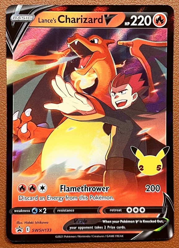 Pokemon Lance’s Charizard V SWSH133 SWSH: Sword & Shield Promo Card NM