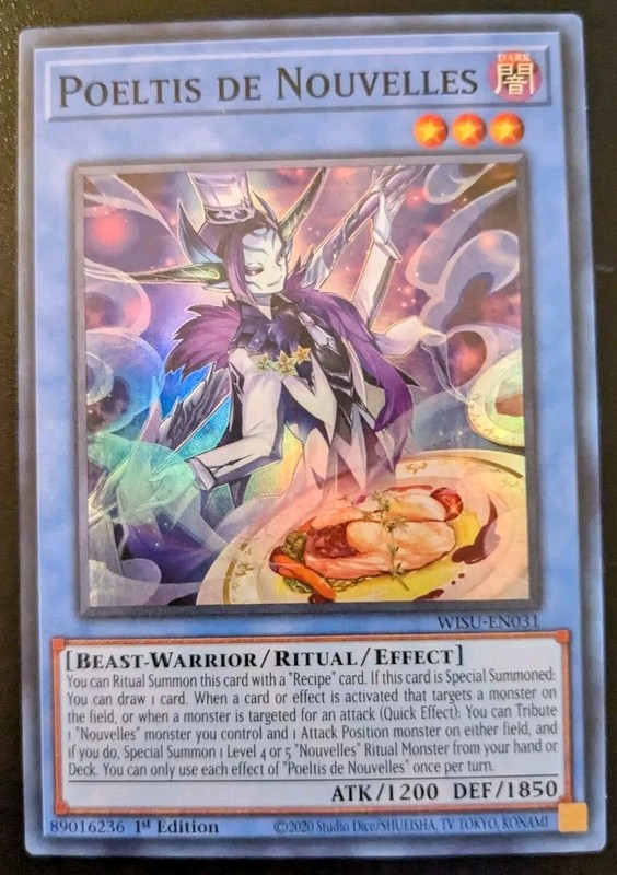Poeltis De Nouvelles WISU-EN031 1st Edition Super Rare Wild Survivors Yu-Gi-Oh!