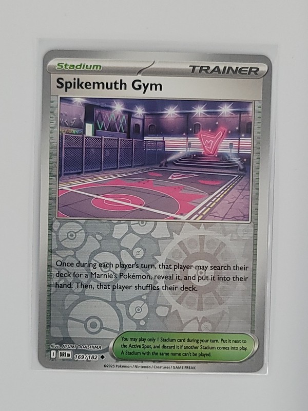 SV10 Destined Rivals 169/182 Spikemuth Gym Uncommon Reverse Holo