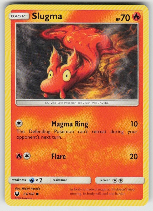 GGC-4 Slugma 23/168 Common SM – Celestial Storm