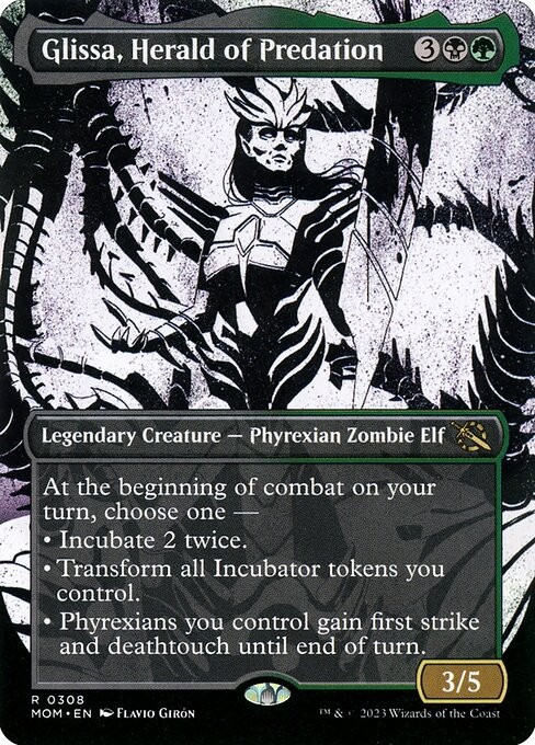 Glissa, Herald of Predation-March Of The Machine-Borderless-Foil-308-LP