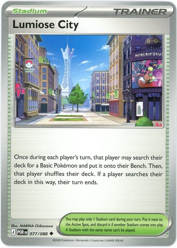 Lumiose City – 077/088 – Perfect Order POR ME03 – NM/M – English