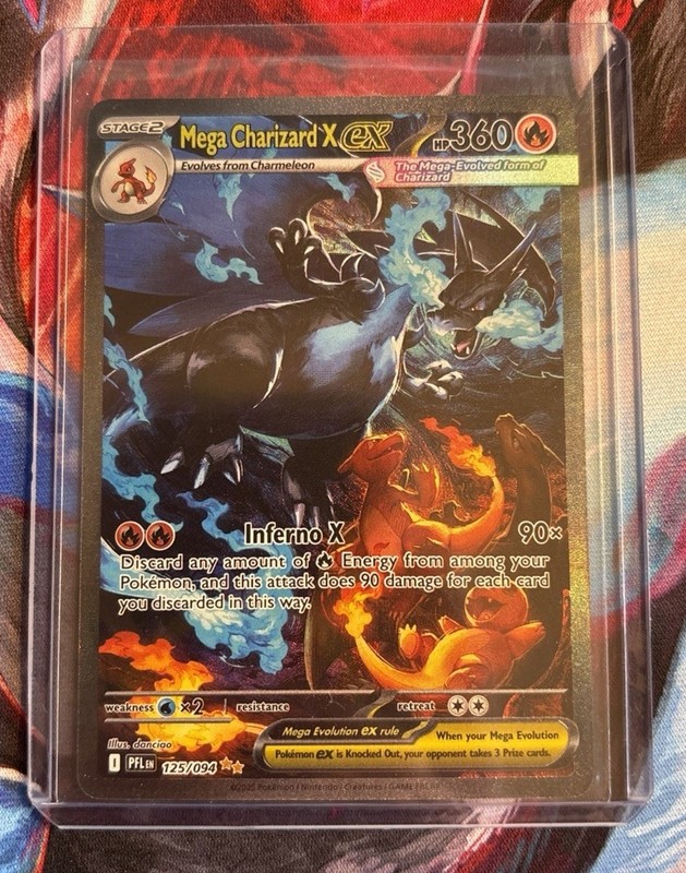 Pokémon Mega Charizard SIR 125/094 Phantasmal Flames Mega Evolution Chase 1/25