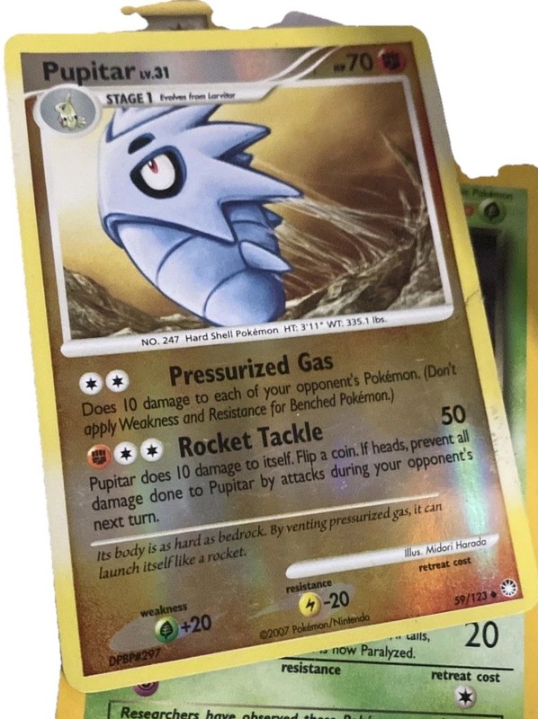 Pupitar 59/123 Mysterious Treasures Uncommon Pokemon Card