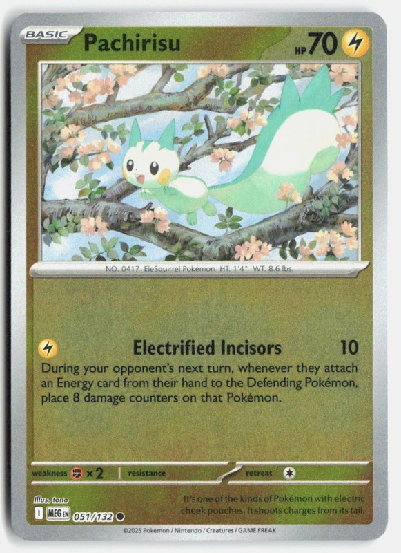 Pachirisu Common ME01: Mega Evolution 051/132 NM
