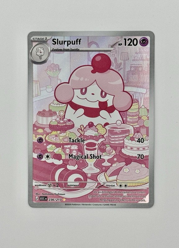 POKÉMON TCG SLURPUFF FULL ART HOLO ASCENDED HEROES STAGE 1 EN 236/217