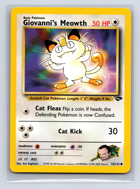 Gym Challenge #074/132 Giovanni’s Meowth (74)