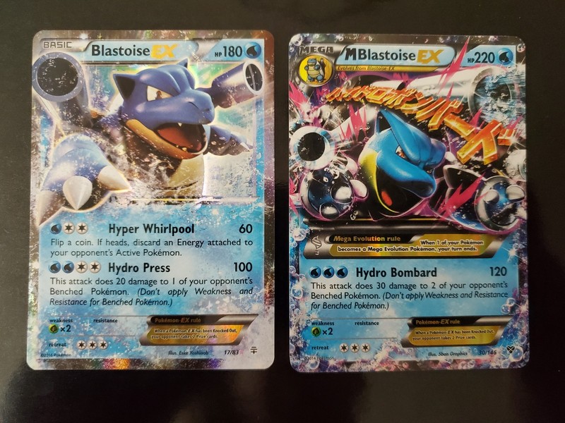 Blastoise EX 17/83 M Blastoise EX 30/146 Holo Pokemon TCG Card XY Generations NM