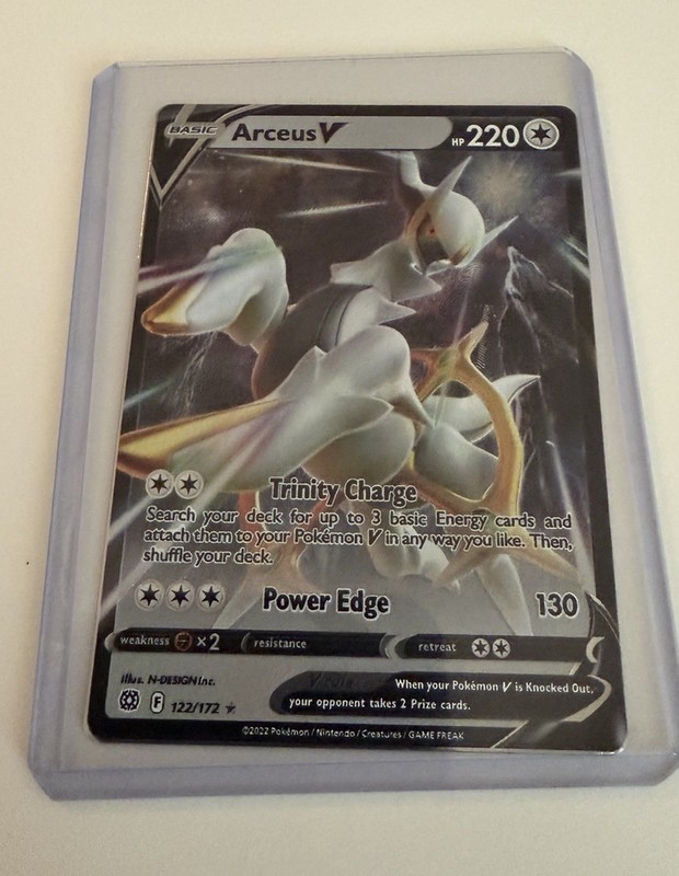METAL Pokémon TCG Arceus V 122/172 Brilliant Stars Basic Colorless Regular EN
