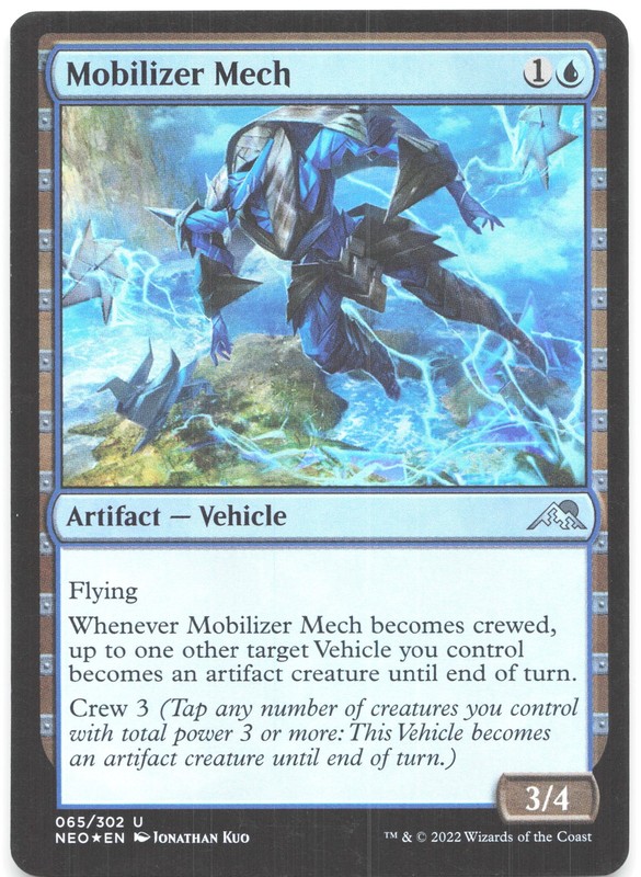 Mobilizer Mech Foil U Kamigawa: Neon Dynasty 65 NM
