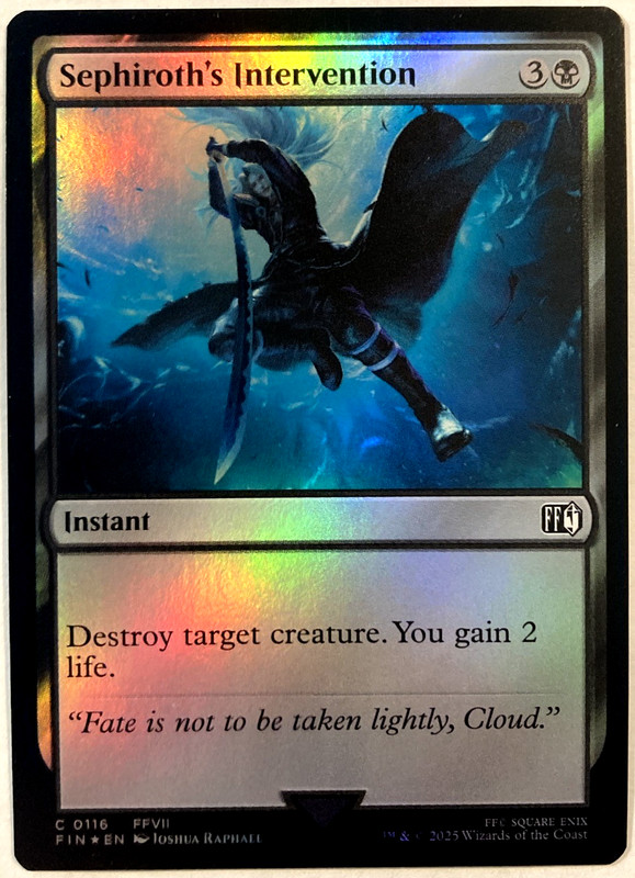 MTG Sephiroth’s Intervention (Foil) Final Fantasy 116 FFVII FF7 NM
