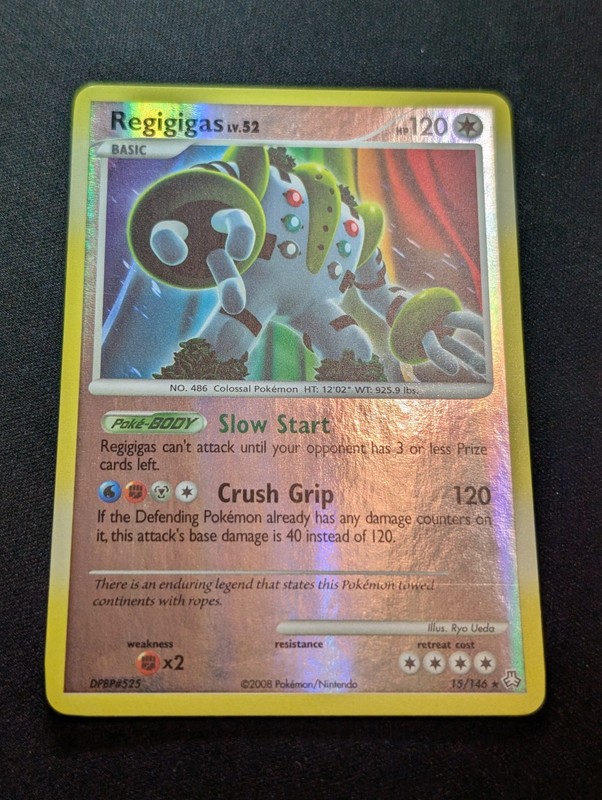 Regigigas Lv52 15/146 Legends Awakened Reverse Holo Pokemon Card – LP