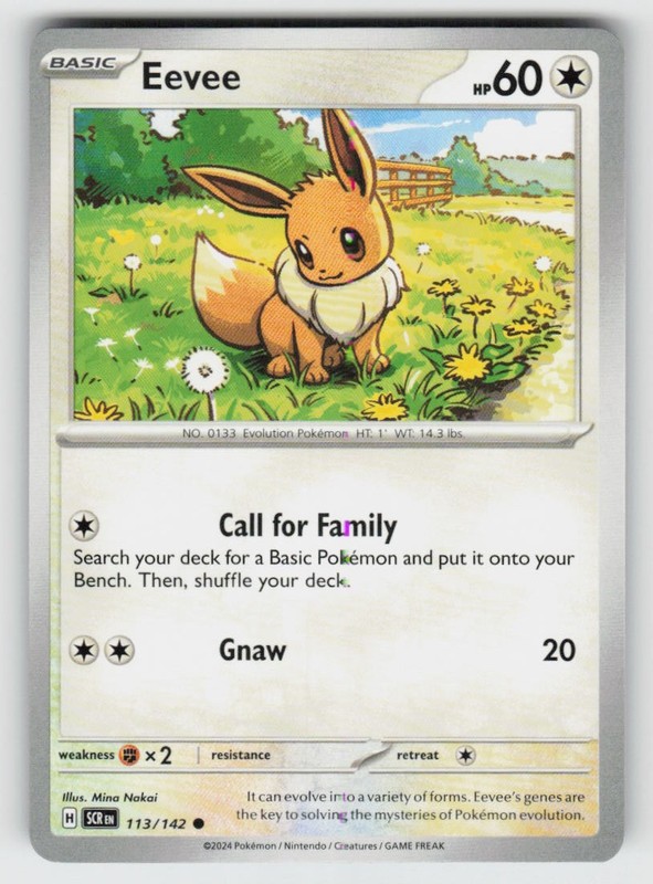 Eevee 113/142 Common Stellar Crown Near Mint