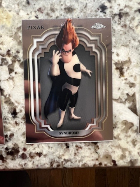 2024 TOPPS CHROME DISNEY BASE CARD THE INCREDIBLES SYNDROME #102