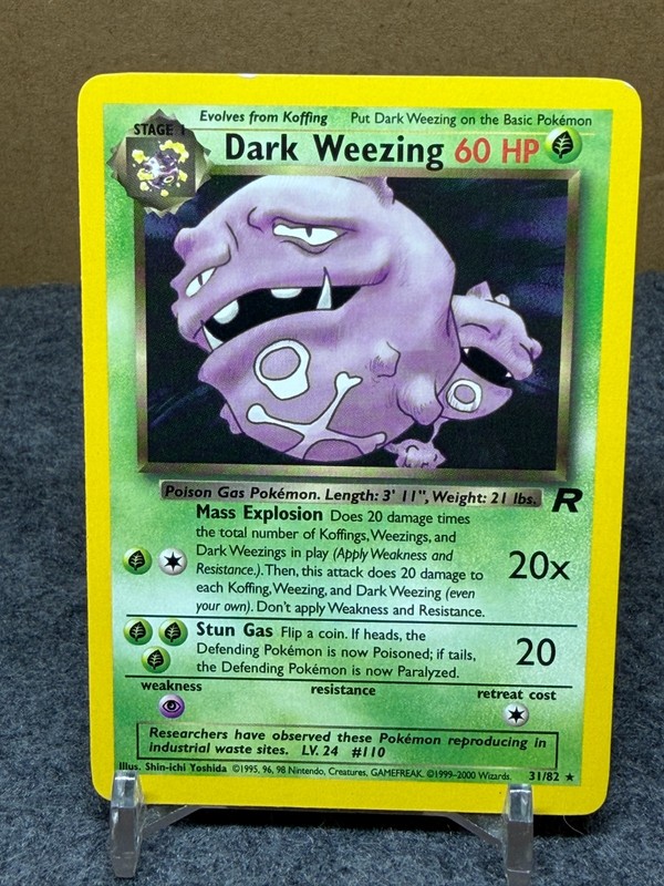 Dark Weezing Rare 31/82 – Pokémon TCG Team Rocket EX/NM