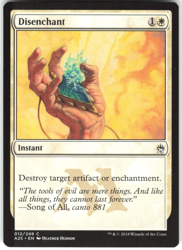 Disenchant 12 Masters 25 A25 C MTG Magic The Gathering C LP