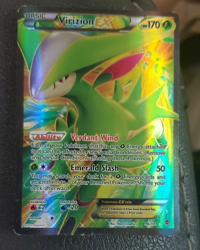 Virizion EX (Full Art) 96/101 Plasma Blast Holo