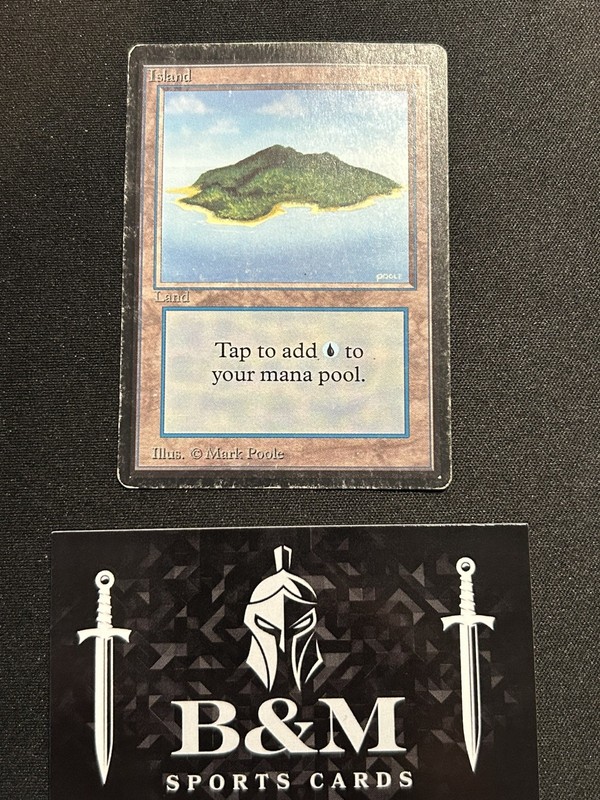 MTG – Beta Island – heavy played – Mark Poole – Magic