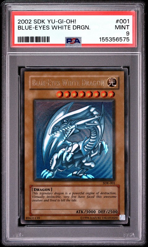 Blue Eyes White Dragon SDK-001 Ultra Rare Unlimited Yugioh PSA 9 *575