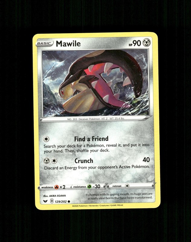 Mawile 129/202 Common Sword & Shield Pokemon Near Mint