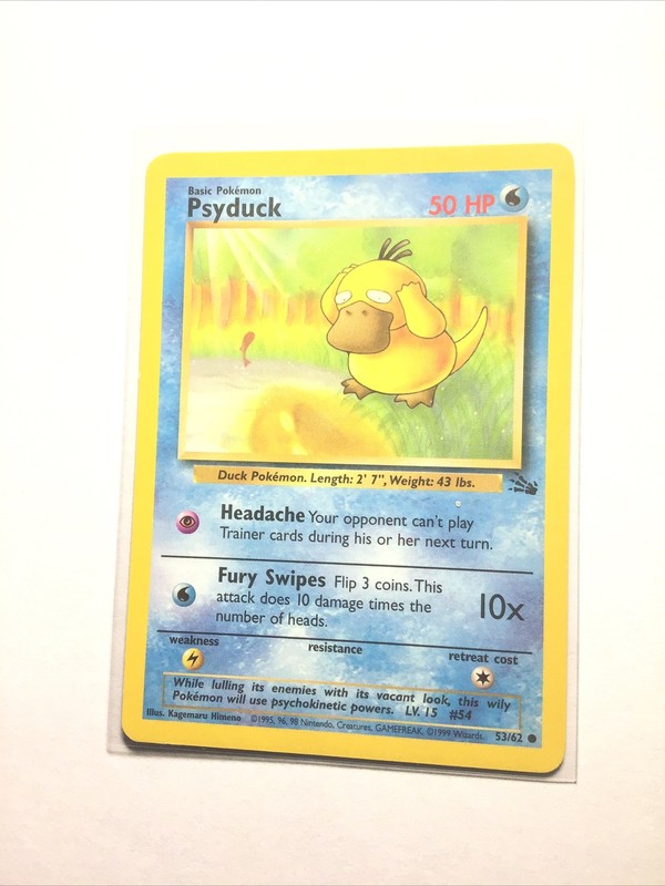 PSYDUCK – 53/62 – Fossil – Pokemon Card – PL