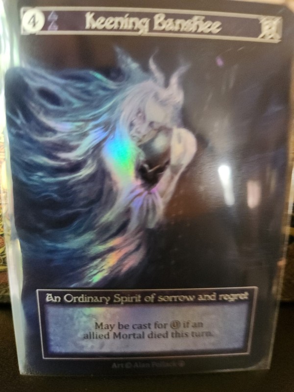 Keening Banshee Sorcery Contested Realm Arthurian Legends Sorcery TCG NM Foil