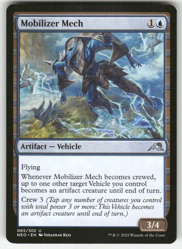 Mobilizer Mech 65 UC Kamigawa: Neon Dynasty NM Magic: The Gathering