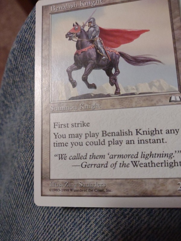 Magic The Gathering Anthologies Benalish Knight MTG TCG CCG NM gallery