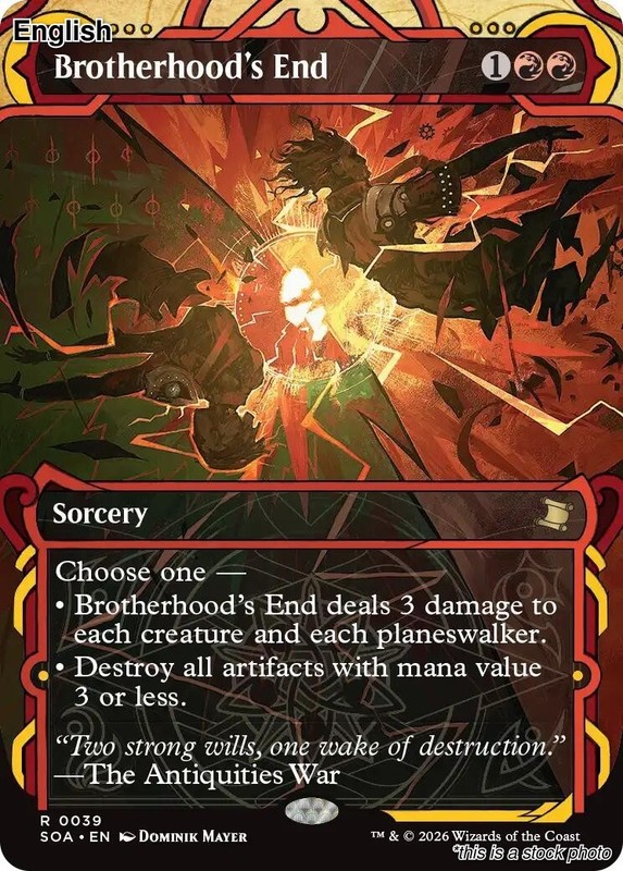 Brotherhood’s End EN [SOA – 39] – NM TCG MTG