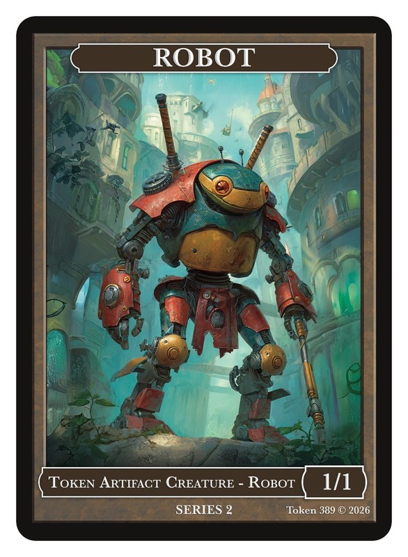 Robot Token Givememana Tokens Series 2 Magic the Gathering MTG